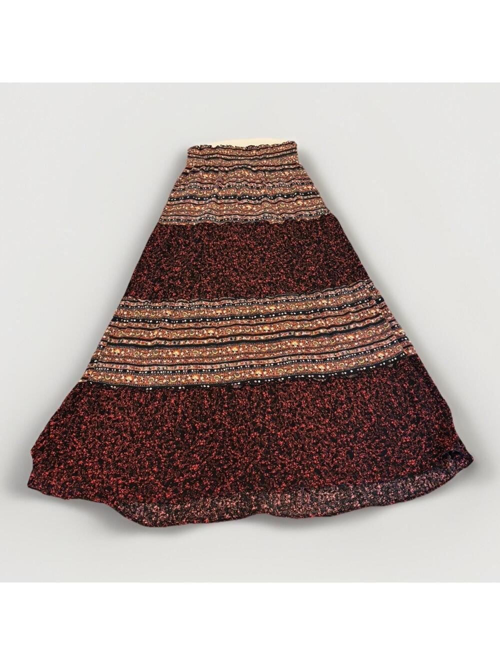 Women’s Mossimo Strapless/convertible Boho Print Dress/Maxi Skirt Size Large